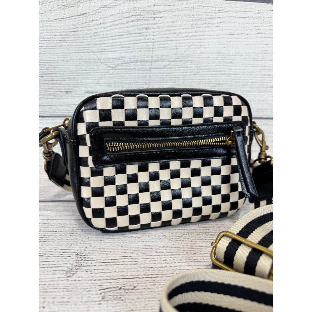 Universal Thread Black & Cream Checkered Small Cr… - image 2